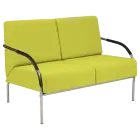 SPA 2 chrom, koženka AN 079 - koženka citrónově zelená